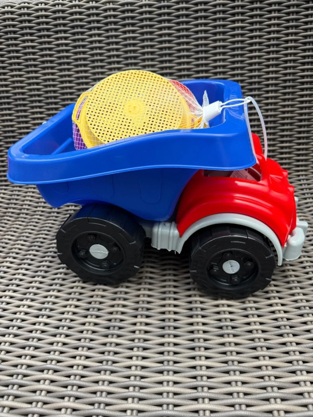 Kids Sand Truck Playset - Red & Blue with Yellow Accessories - NWT